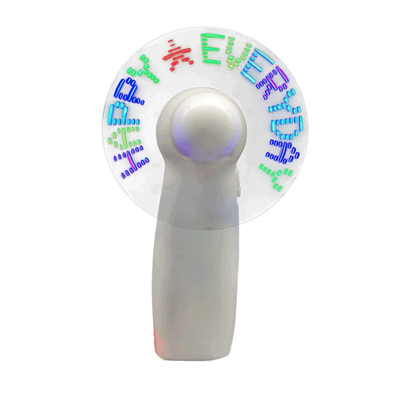 พัดลมมือถือขนาดเล็กพร้อมจอแสดงผล LED 108