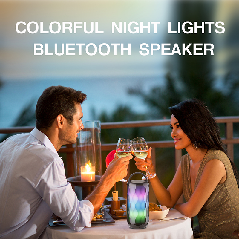 ลำโพงไร้สาย Mood Light ลำโพงขนาดเล็กแบบ Bluetooth พร้อมช่องเสียบการ์ด TF ลำโพงขนาดเล็ก