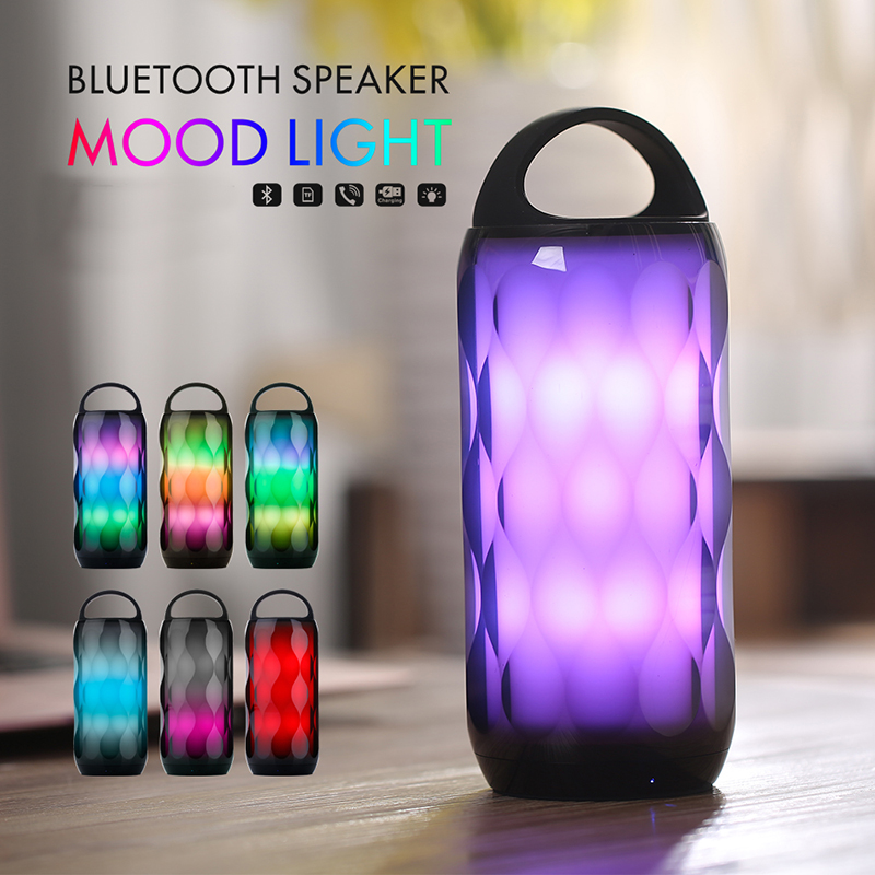 ลำโพงไร้สาย Mood Light ลำโพงขนาดเล็กแบบ Bluetooth พร้อมช่องเสียบการ์ด TF ลำโพงขนาดเล็ก