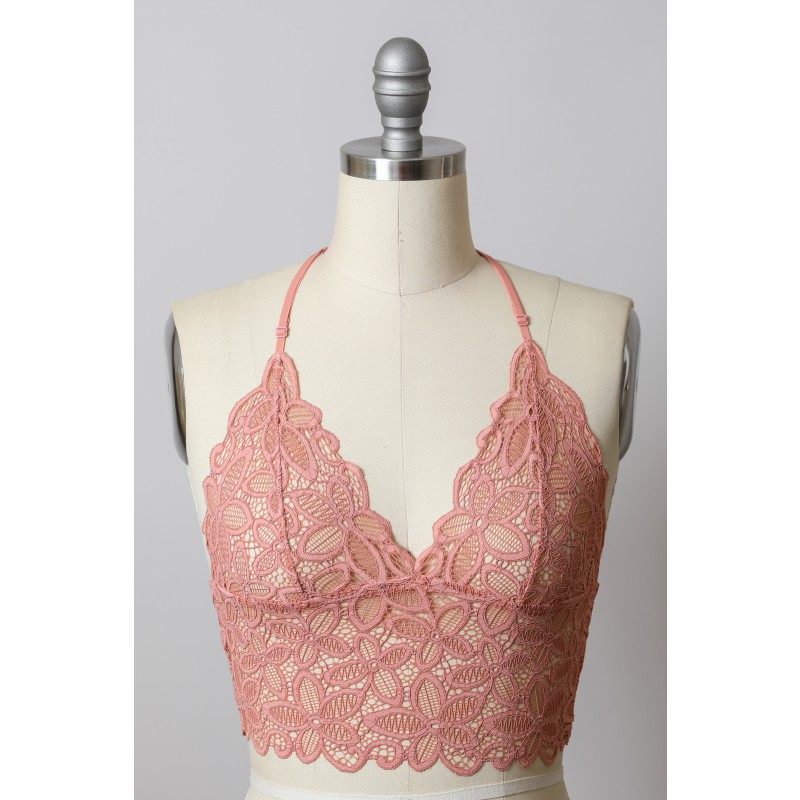 GA-5426 Racerback ดอกไม้ลูกไม้ Bralette