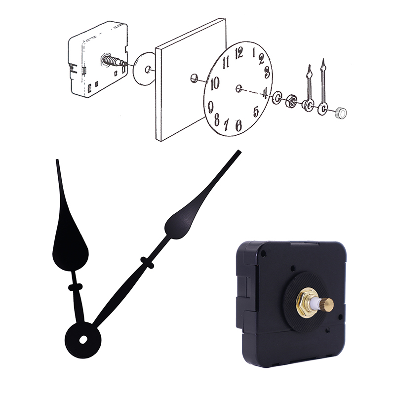 แรงบิดสูงนาฬิกาแกนฉันย้ายและตัวชี้นาฬิกาสีดำ