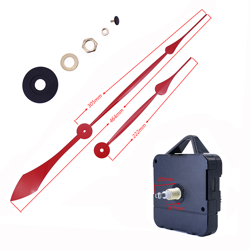 HR1688 15mm เครื่องนาฬิกาควอทซ์และเข็มนาฬิกาอลูมิเนียม