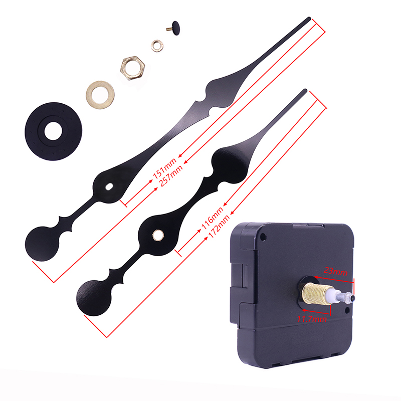 ขายร้อน 20mm แรงบิดสุดฉันเพลานาฬิกาเคลื่อนไหวและเข็มนาฬิกาขนาดใหญ่