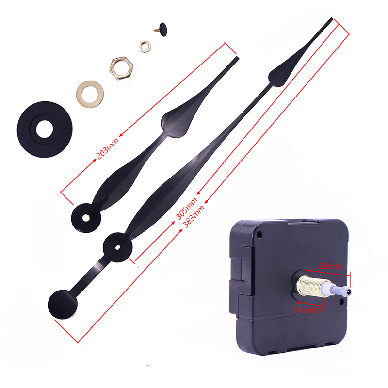 การเคลื่อนไหวของนาฬิกาควอทซ์สีดำขนาด 23 มม. HR1688 และเข็มนาฬิกาขนาดใหญ่