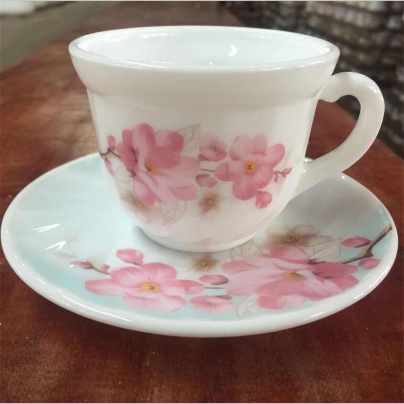 ชุดอาหารแก้วโอปอลชุดกาแฟ
