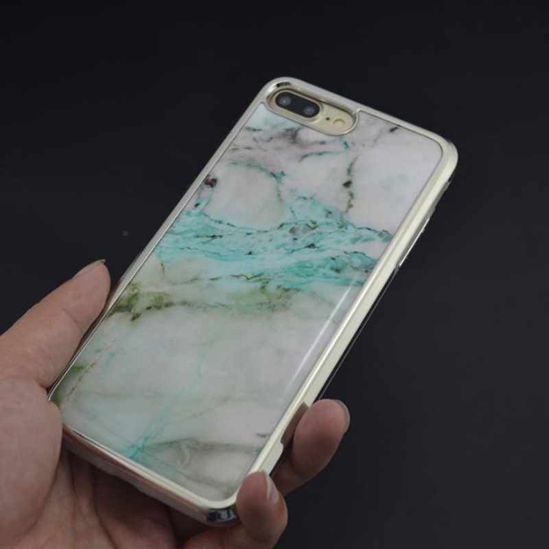 พีซี electroplated two-in-one iphone สำหรับ Plus Marble, case-drop case iphone iphone ที่ได้รับการปรับแต่งจากโรงงาน
