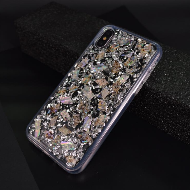 ปรับแต่งสำหรับ iPhone ที่ใช้กับโทรศัพท์มือถือที่ทันสมัยหยดทองฟอยล์