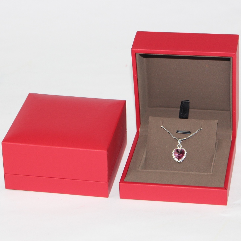 ปรับแต่งกล่องเครื่องประดับที่มีคุณภาพสูงเครื่องประดับสีแดงจี้กล่องขนาด 904290 สำหรับ