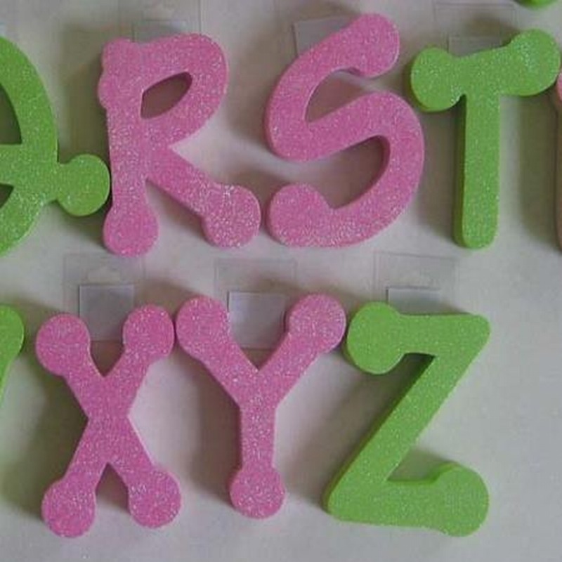 Foam Glitter letter ตัวอักษร EVA ตัวอักษร Foam