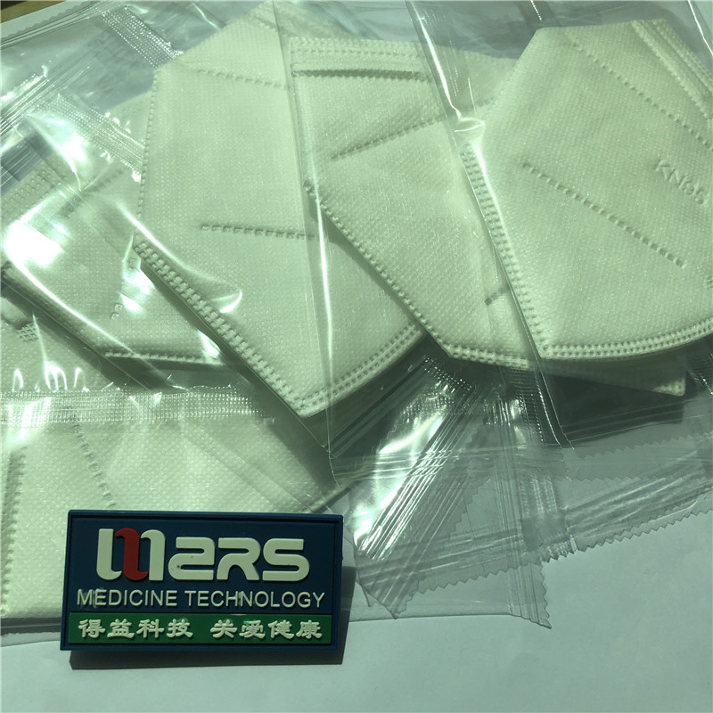 2020 หน้ากากนอนวูฟเวน KN95 ป้องกันไม่ใช่ทางการแพทย์พับครึ่งหน้า 5 ชั้นหน้ากากสำหรับใช้งานด้วยตนเอง