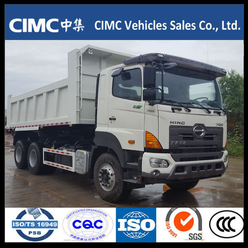 China Hino 700 6 * 4 350HP รถดัมพ์