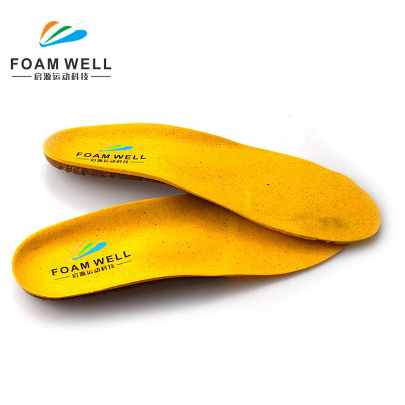 มืออาชีพปรับแต่งกันน้ำพื้นรองเท้าไม้ก๊อกโค้งส้นเท้าสนับสนุนพื้นรองเท้า