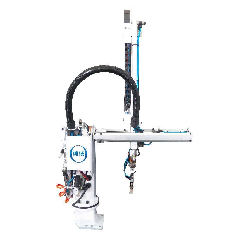 ตงกวน Ruibo หุ่นยนต์ฉีดขึ้นรูปพิเศษเอียงแขนหุ่นยนต์ cyclotron หุ่นยนต์แขนเดียวตัดแขนกล