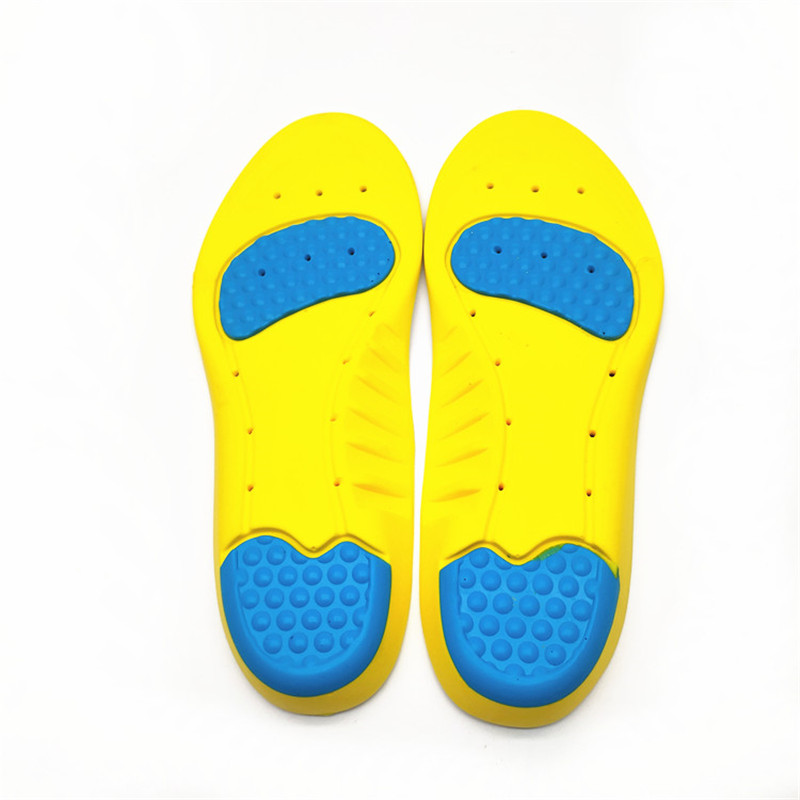 Amazon เป็นผู้ขายที่ดีที่สุดสำหรับการดูดซับการสั่นสะเทือนและความสะดวกสบายพื้นรองเท้ายูรีเทนโฟมรองเท้ากีฬาสำหรับเท้าโล่งอก