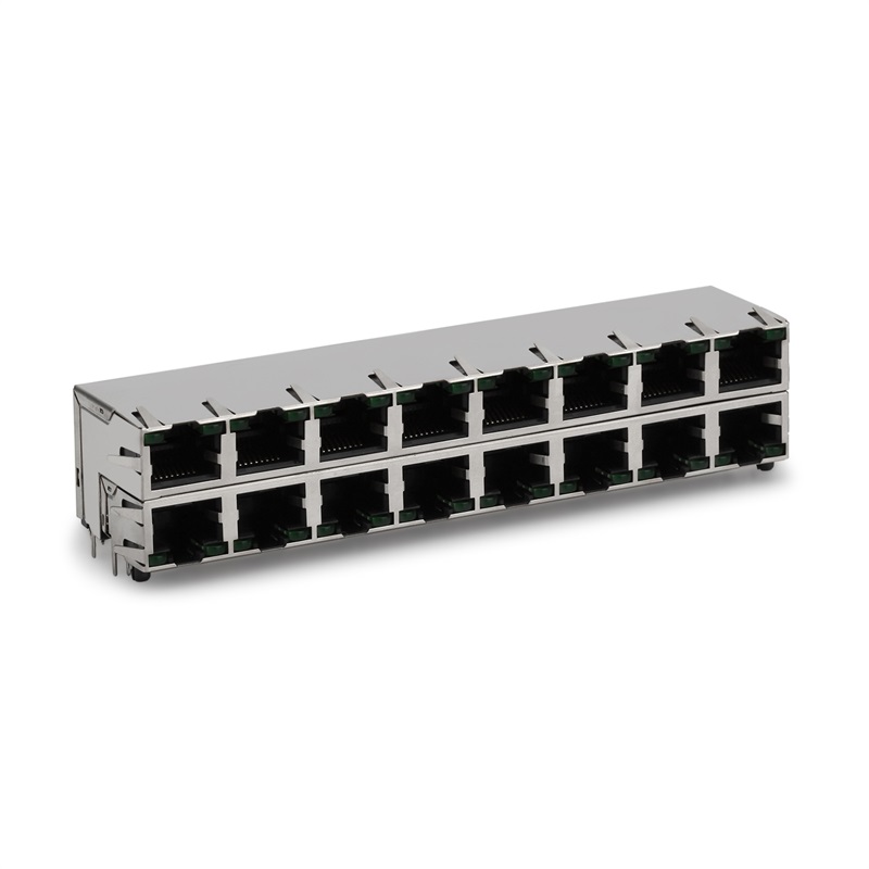 rj45 2x8 LED กล่องป้องกัน