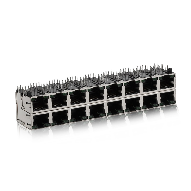 rj45 2x8 LED กล่องป้องกัน