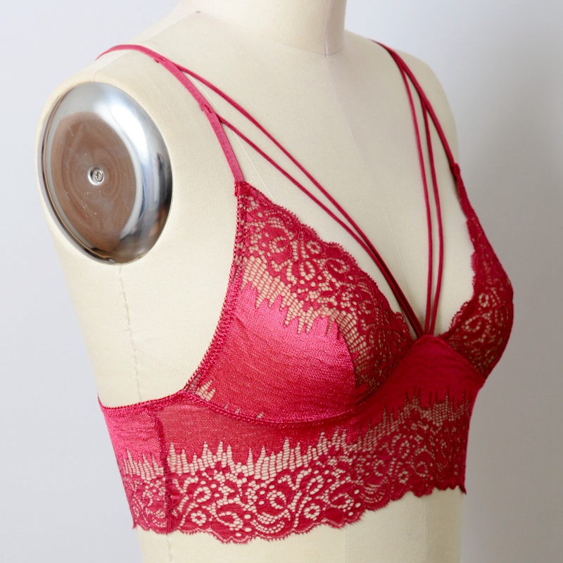 GA-5472 เกรซสาวตัดออกลูกไม้ S Trappy Bralette ขายส่ง