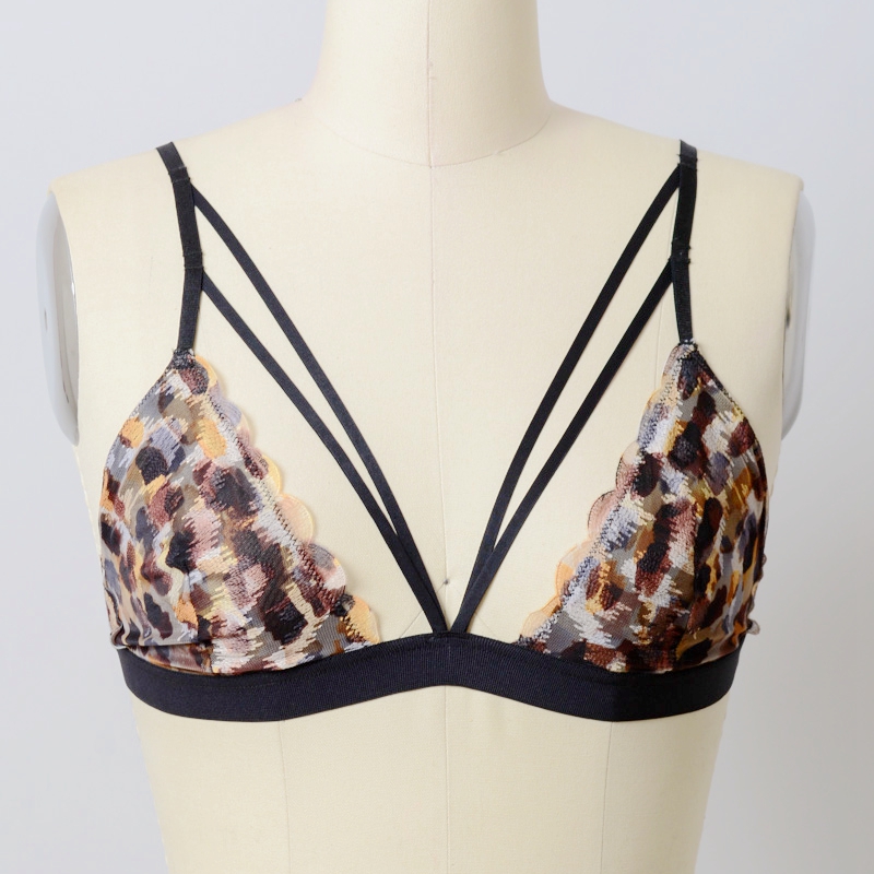 GA-5498 เกรซสาวสาดเสือดาว Strappy Bralette ขายส่ง