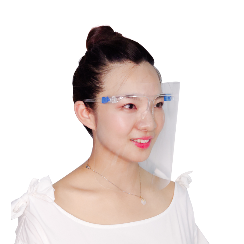 ถอดเปลี่ยนได้ Anti Fog Clear Face Splash Glasses Face Guard PET Face Shield สำหรับทำอาหาร