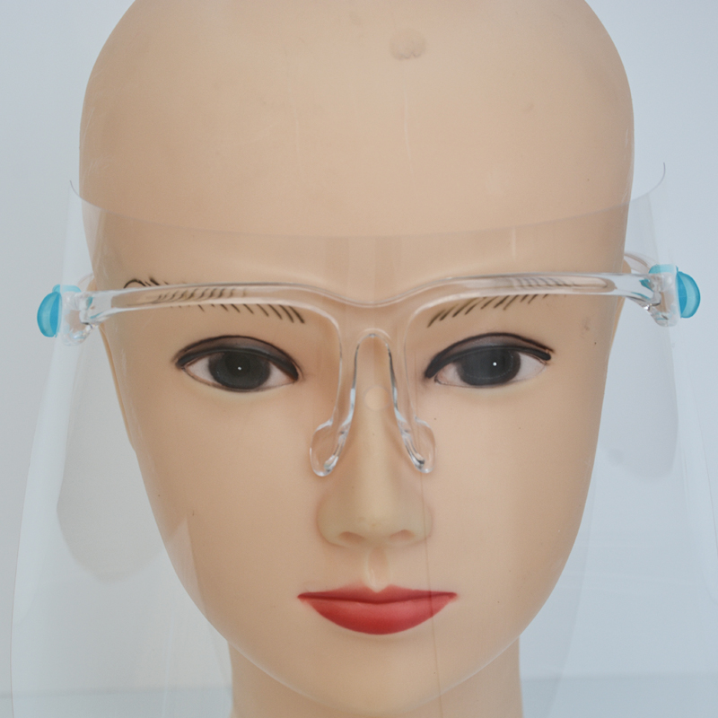 ถอดเปลี่ยนได้ Anti Fog Clear Face Splash Glasses Face Guard PET Face Shield สำหรับทำอาหาร