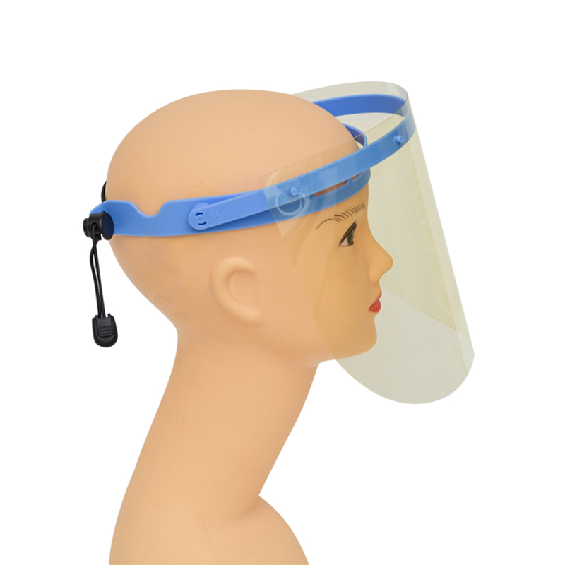 0.25mm UV Protection Plastic Safety Anti Fog Face Shield พร้อม Visor