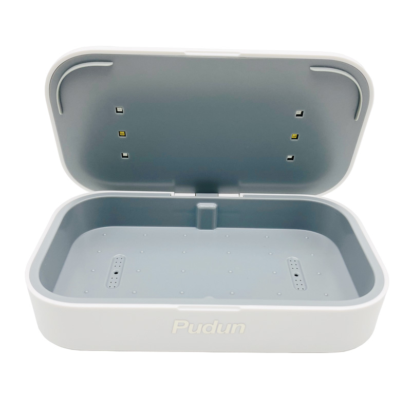 SW1 หน้ากากฆ่าเชื้อโทรศัพท์มือถือมัลติฟังก์ชั่น Dual UV อัลตราไวโอเลตฆ่าเชื้อกล่องไร้สายชาร์จเร็ว