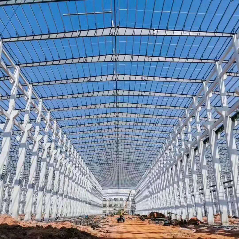 ขายส่งชุดโครงสร้างเหล็กอุตสาหกรรมที่กำหนดเองอาคารคลังสินค้าการประชุมเชิงปฏิบัติการ