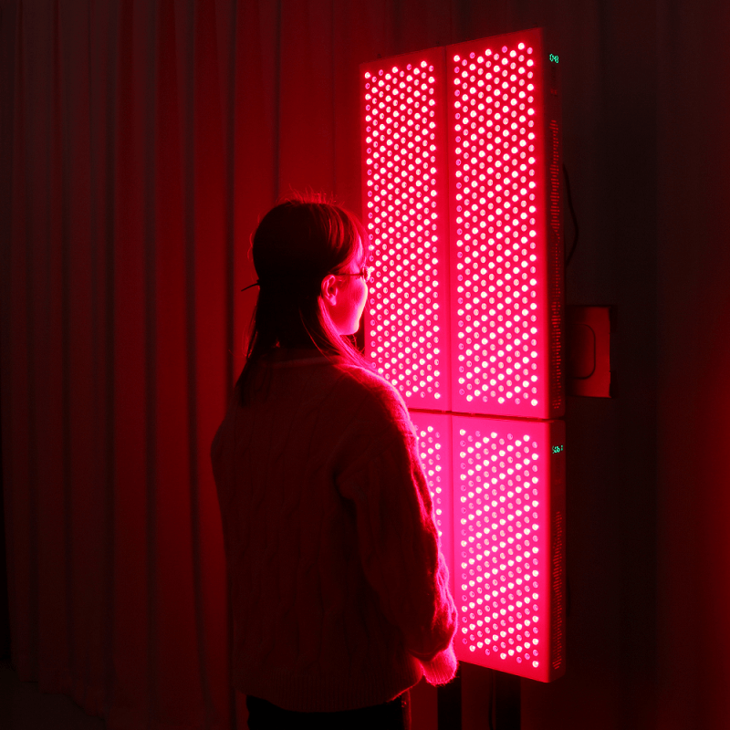 RD1500 + RD1000 อุปกรณ์แผงบำบัดด้วยแสง LED สีแดงตัวเต็มใช้ในร้านเสริมสวย - การบำบัดด้วยแสงอินฟราเรด 660 นาโนเมตร FDA