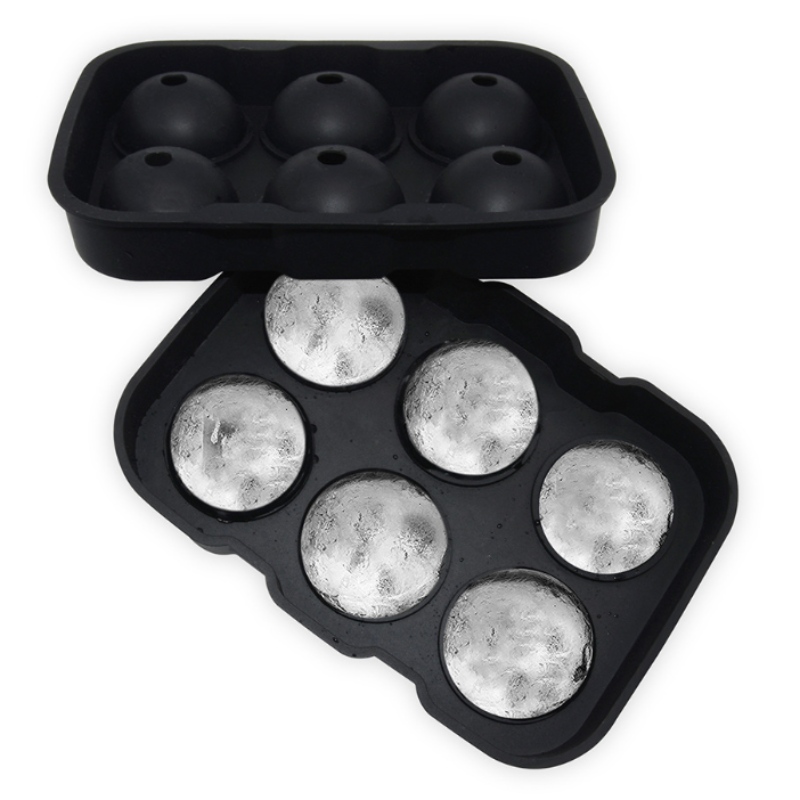 รุ่นน้ำแข็งพิเศษสำหรับวิสกี้ 10 สี 6 หลุมแม่พิมพ์ฮ็อกกี้น้ำแข็งรอบเครื่องทำน้ำแข็งกันน้ำ