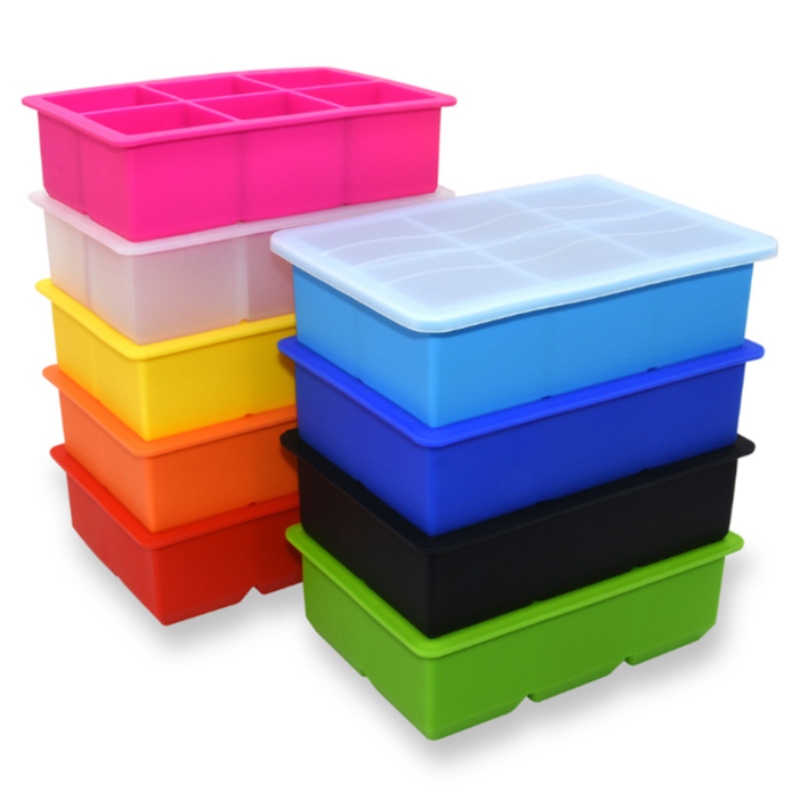 ตะแกรงน้ำแข็งซิลิก้าเจลตะแกรงน้ำแข็ง 8 ช่องรุ่นตะแกรงน้ำแข็ง 8 ช่องพร้อมฝาปิด