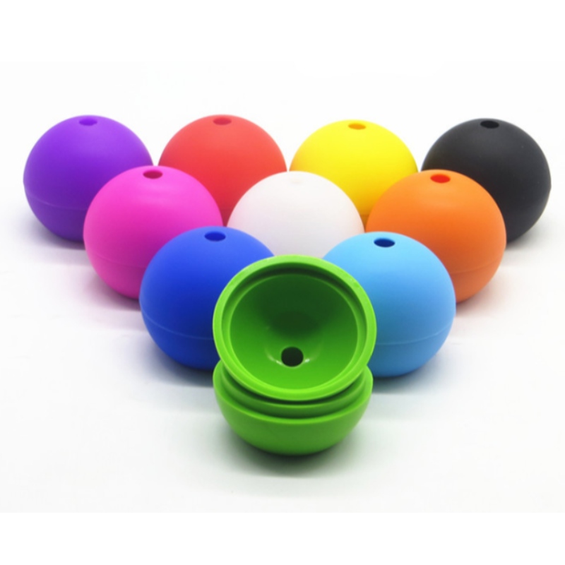 ซิลิโคนฮ็อกกี้น้ำแข็งซิลิโคนแม่พิมพ์ฮ็อกกี้น้ำแข็ง 6 ซม. ขนาดใหญ่จุดฮ็อกกี้น้ำแข็งรอบแม่พิมพ์ฮ็อกกี้น้ำแข็งหลายสีทำน้ำแข็...