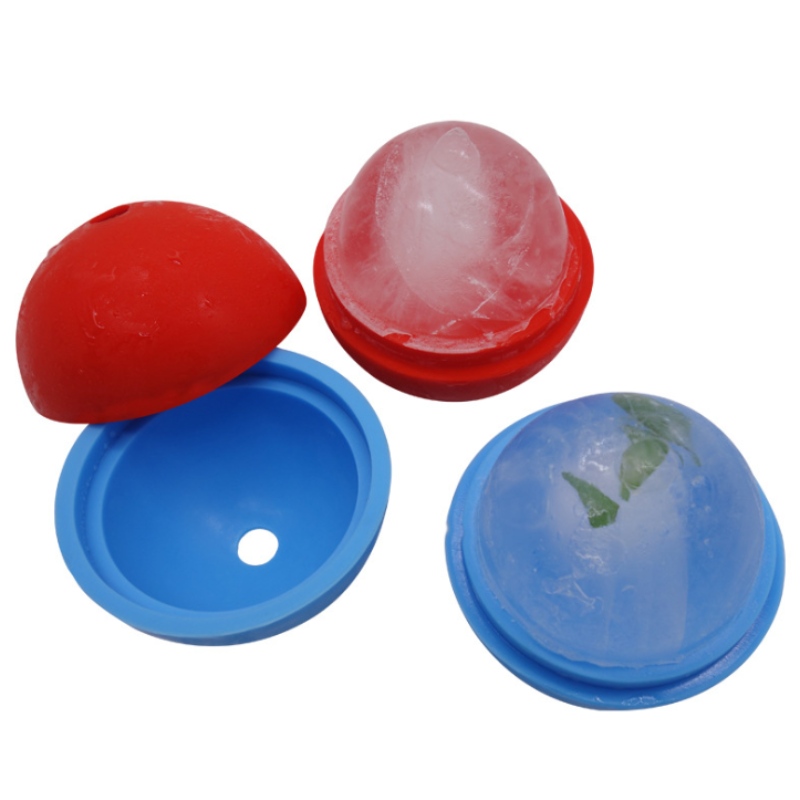 ซิลิโคนฮ็อกกี้น้ำแข็งซิลิโคนแม่พิมพ์ฮ็อกกี้น้ำแข็ง 6 ซม. ขนาดใหญ่จุดฮ็อกกี้น้ำแข็งรอบแม่พิมพ์ฮ็อกกี้น้ำแข็งหลายสีทำน้ำแข็...