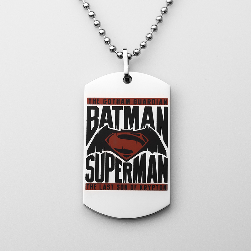 จี้สแตนเลส Superman สร้อยคอ Superman Dog Tag