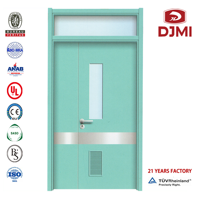 คอมโพสิตคุณภาพสูงสำหรับห้องป้องกันรังสีเอกซ์ประตูไม้ Hpl ลามิเนตภายในราคาถูกพร้อมประตูสวิงคู่อลูมิเนียม Ce \/ Iso \/ En ปรับแต่งภ...