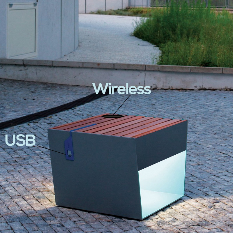 ราคาถูกการออกแบบที่หลากหลาย WiFi USB ชาร์จกล่องโลหะพลังงานแสงอาทิตย์