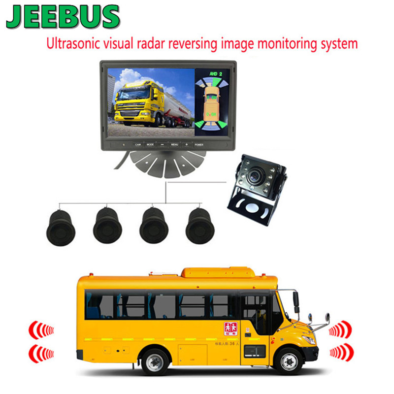 อัลตราโซนิกดิจิตอล Visual Radar Parking Sensor ระบบตรวจสอบสำหรับรถบรรทุก