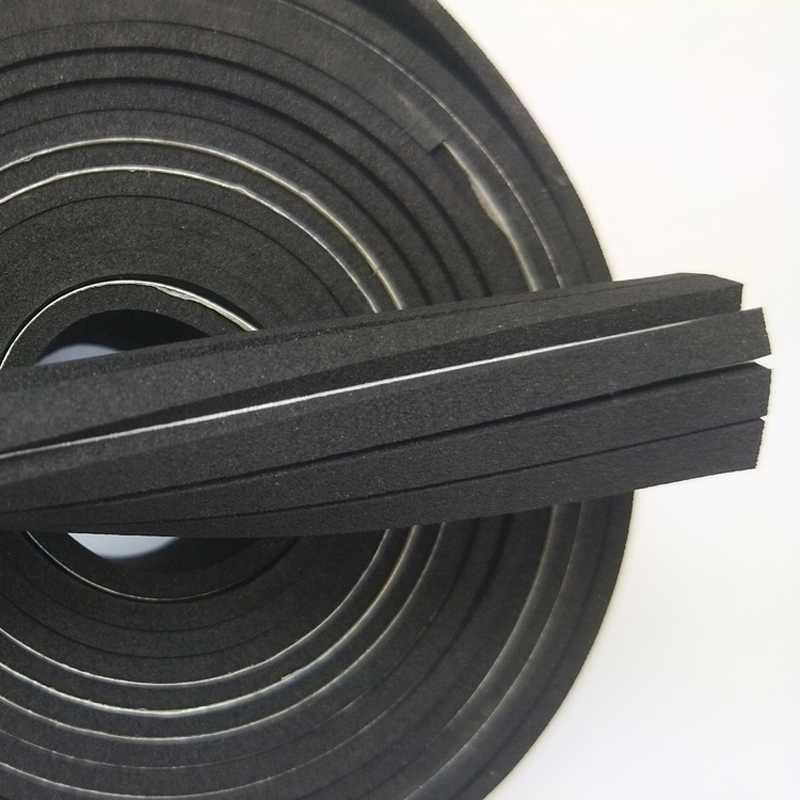 โรงงานจำหน่ายโฟม EPDM สีดำโฟมกาวทนไฟโฟมดูดซับแรงกระแทกและปิดผนึกสามารถไดคัทได้