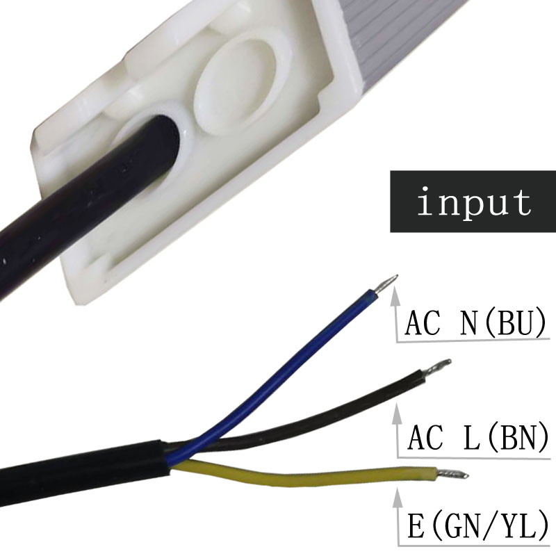 แหล่งจ่ายไฟ LED กันน้ำ 12V 1.33A 20W