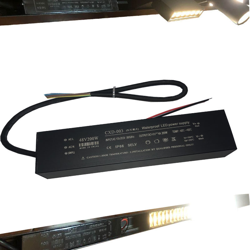 48V 200W กันน้ำ LED แหล่งจ่ายไฟอุณหภูมิต่ำกันน้ำทดสอบ