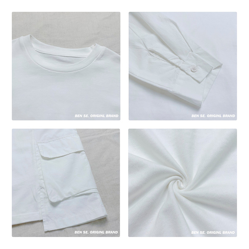 เสื้อยืดผ้าฝ้ายผ้าฝ้ายสีทึบ