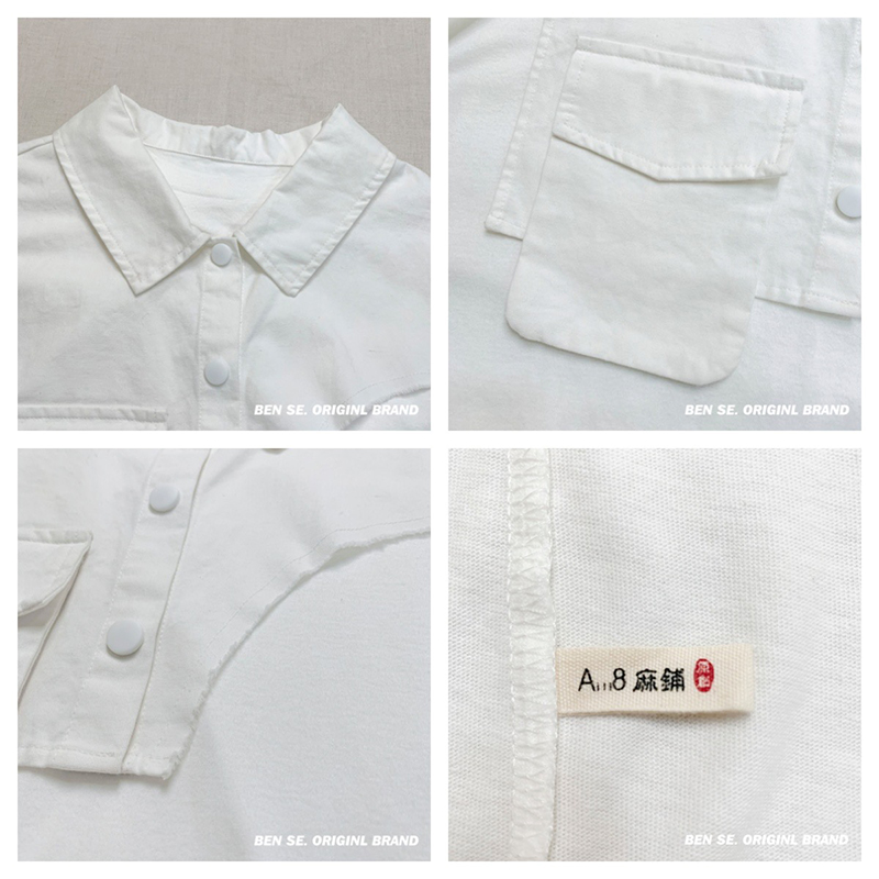 ผ้าฝ้ายและผ้าลินินผ้าลินินผ้าฝ้ายสีทึบเสื้อยืด