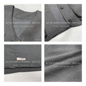 เสื้อกั๊กแฟชั่นสันทนาการเสื้อกั๊กผ้าฝ้ายสีบริสุทธิ์ขนาดใหญ่ที่กำหนดเอง 18539 เสื้อกั๊ก