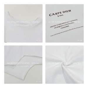 ผ้าฝ้ายและผ้าลินินผ้าฝ้ายขนาดใหญ่ปรับแต่ง 12630 เสื้อกีฬา