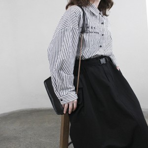 ง่ายออกแบบแฟชั่นสบายๆสีทึบลายลายตารางหมากรุกขนาดใหญ่ปรับแต่ง 17825 แนวตั้งลายเสื้อ