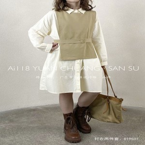 ง่ายออกแบบแฟชั่นสันทนาการที่เรียบง่ายลายสีทึบซุปเปอร์ขนาดใหญ่ที่กำหนดเอง 19507 เสื้อยาวหลวม