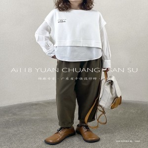 ง่ายออกแบบแฟชั่นสบายๆสีทึบลายลายตารางหมากรุก