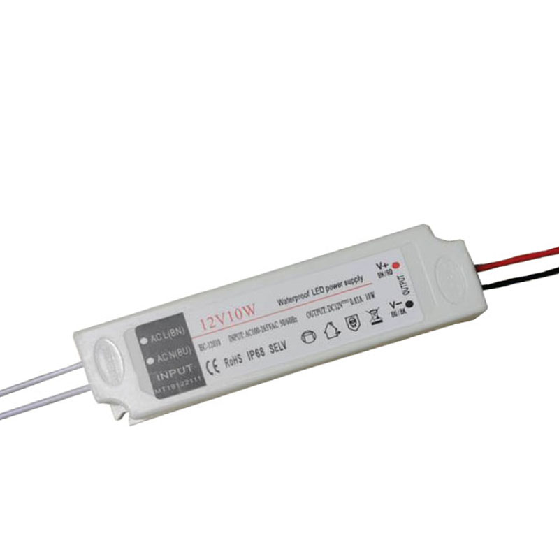 6w-12V สีเทาอลูมิเนียมสีดำเปลือก LED สมาร์ทเฟอร์นิเจอร์จ่ายไฟ IP68 เครื่องซักผ้า