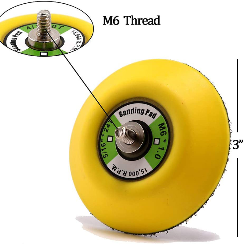 นิ้วมืออาชีพ 12000rpm สุ่มติดตามแผ่นทรายเรียบพื้นผิวที่ใช้ในการขัดและขัดเครื่องมือ