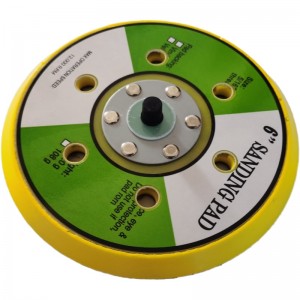 โรงงานจัดหา 125 มม. 5 นิ้วแผ่นสำรองยางขัดสำรอง 150 มม. M14 Pneumatic Air Sander Sanding Pad