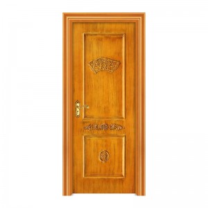 2021 จีนประตูไม้เรียบง่ายประตูภายนอก wpc ประตูทาสีเพื่อการค้าราคาถูก